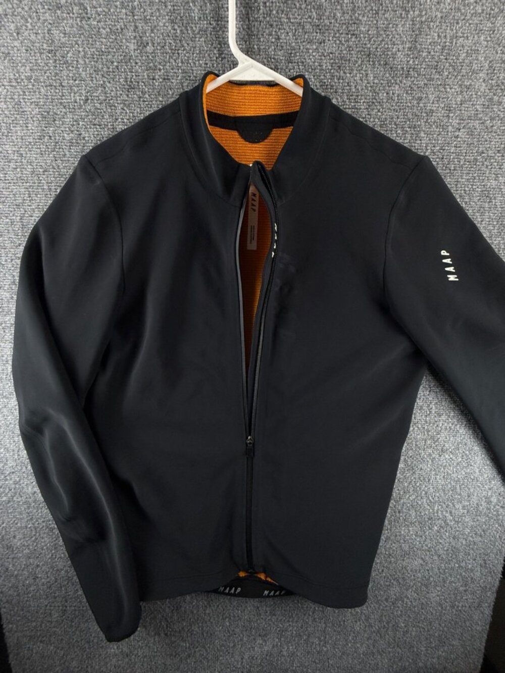 MAAP Apex Jacket 2.0 Cycling Biking Black 2XL Full Zip Windproof Stretch Bicycle